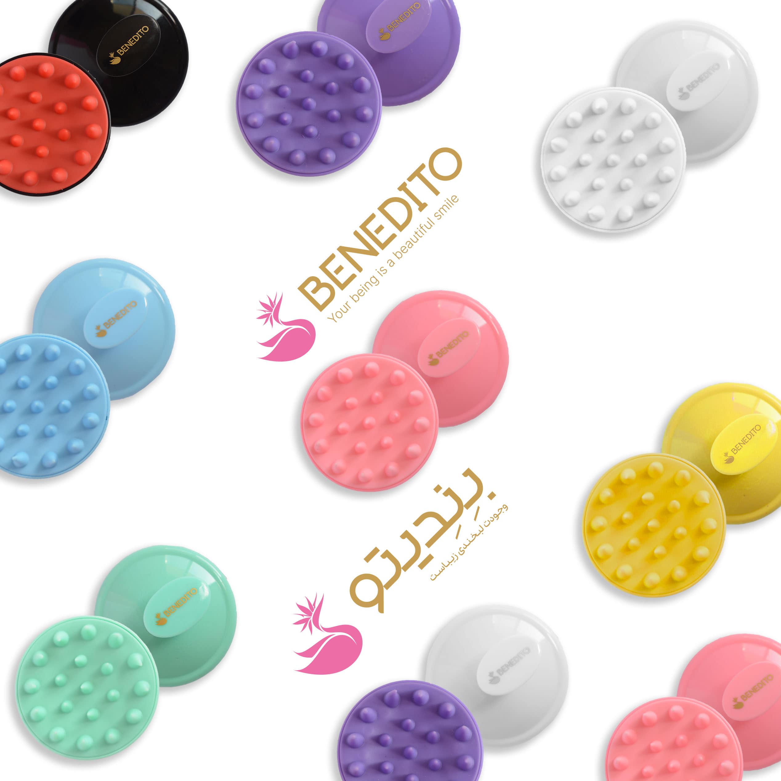 ماساژور سر سیلیکونی